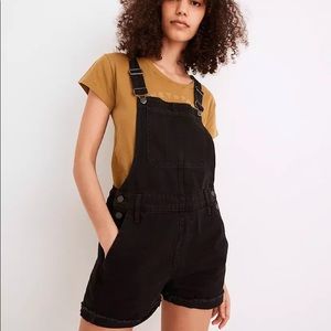 Madewell denim overall shorts